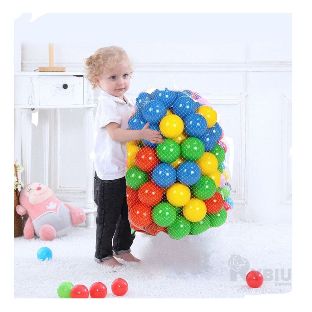Set de 100 Pelotas para Piscina Multicolor Y+Papel de Regalo Set de 100 Pelotas para Piscina Multicolor Y+Papel de Regalo