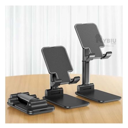 Soporte Plegable Celular en Color Negro Y+Stickers Soporte Plegable Celular en Color Negro Y+Stickers