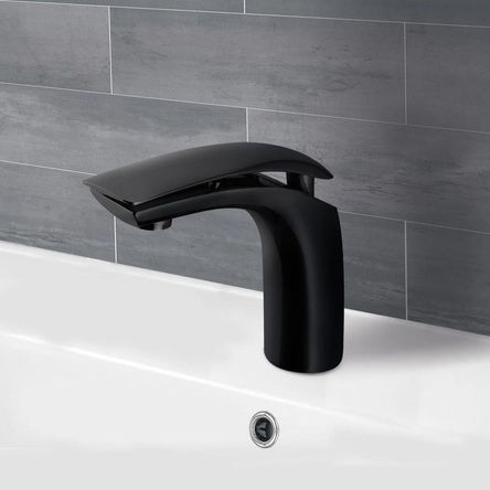 Monocomando para lavatorio baja martini black hecho en bronce Vainsa Monocomando para lavatorio baja martini black hecho en bronce Vainsa