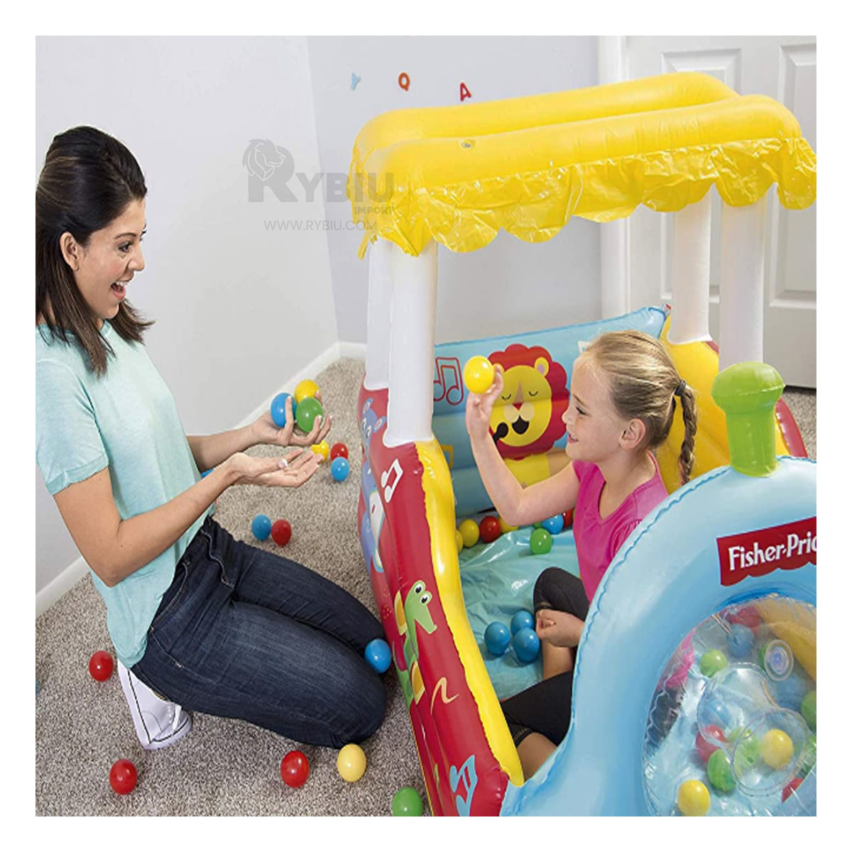 Tren con Pelotas Ludico Color Multicolor Y+Stickers