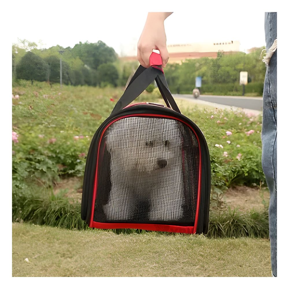 Transportador Comodo con Piso Impermeable de Mascota de Rojo Transportador Comodo con Piso Impermeable de Mascota de Rojo