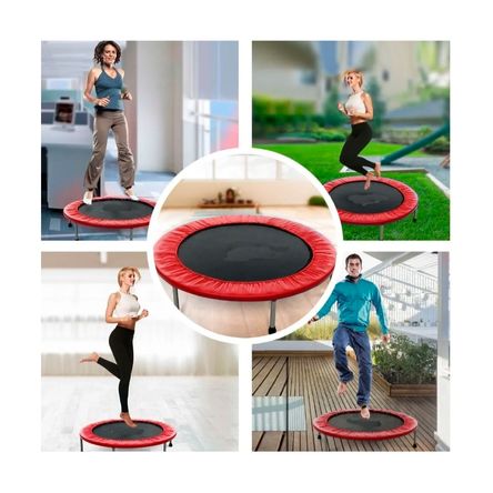 Trampolin Nylon Sport Gym en Talla S Medida 90x90 Color Rojo