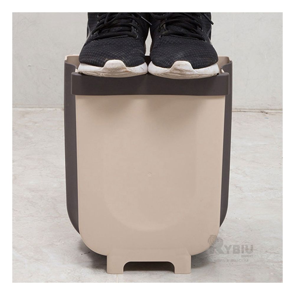 Tacho Practico Portatil Color Beige Y+Papel de Regalo Tacho Practico Portatil Color Beige Y+Papel de Regalo