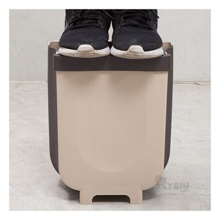 Tacho Practico Portatil Color Beige Y+Papel de Regalo Tacho Practico Portatil Color Beige Y+Papel de Regalo