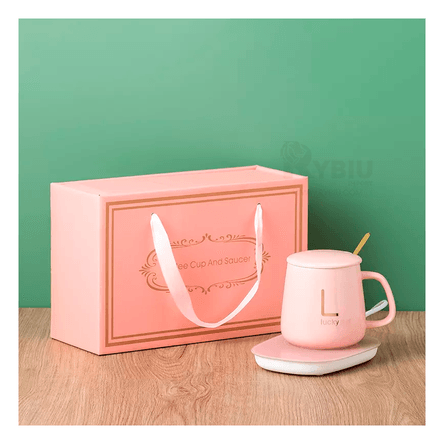 Calentador Funcional de Tazas en Color Rosado Y+Agendita Calentador Funcional de Tazas en Color Rosado Y+Agendita