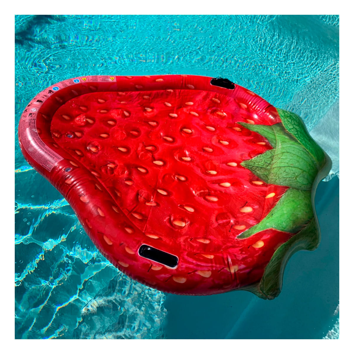 Flotador Comodo para Piscina de Fresa Y+Papel de Regalo