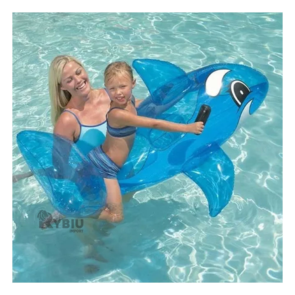 Flotador Portatil y Ligero en Color Azul Y+Stickers