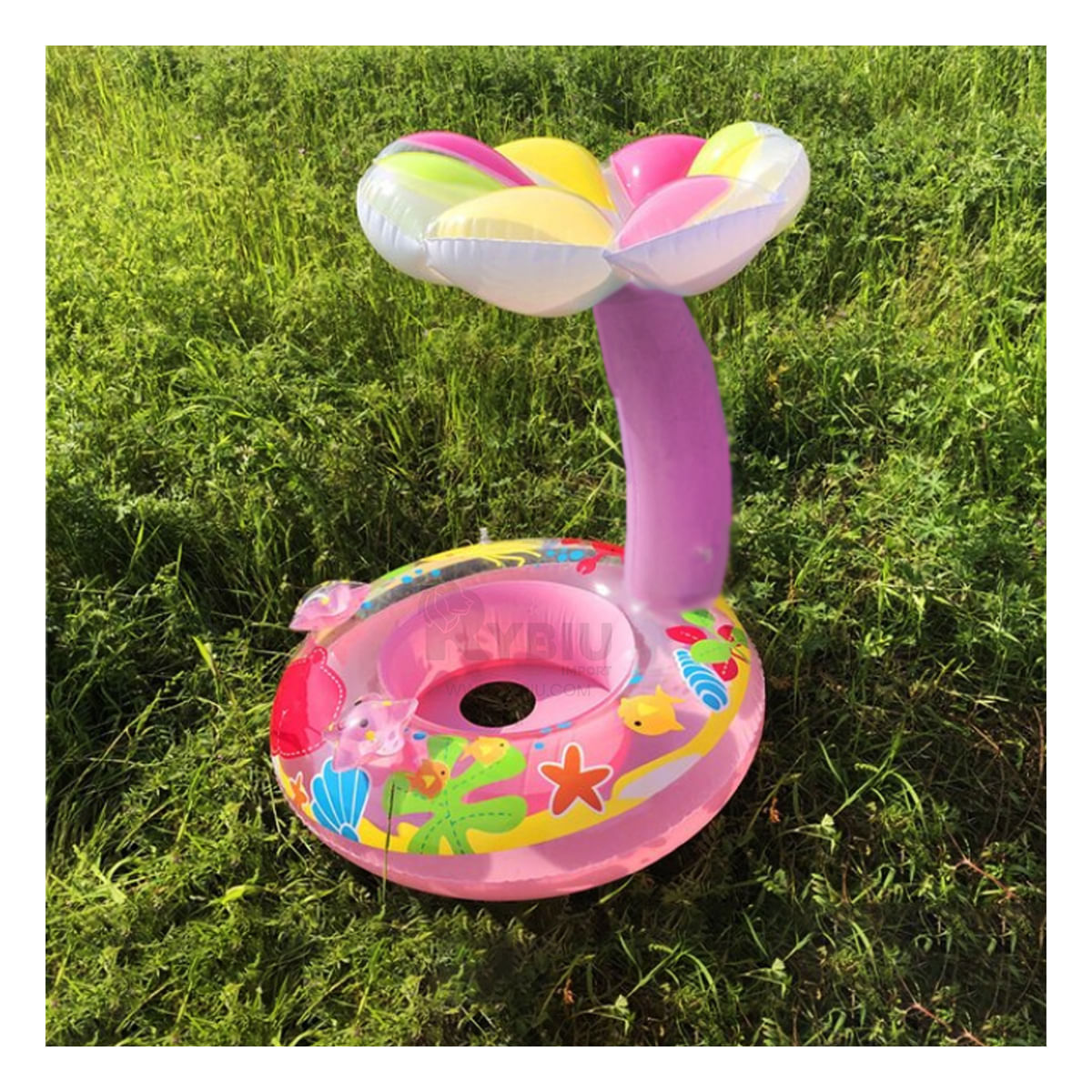 Flotador Moderno para Natacion de Color Rosado Y+Stickers