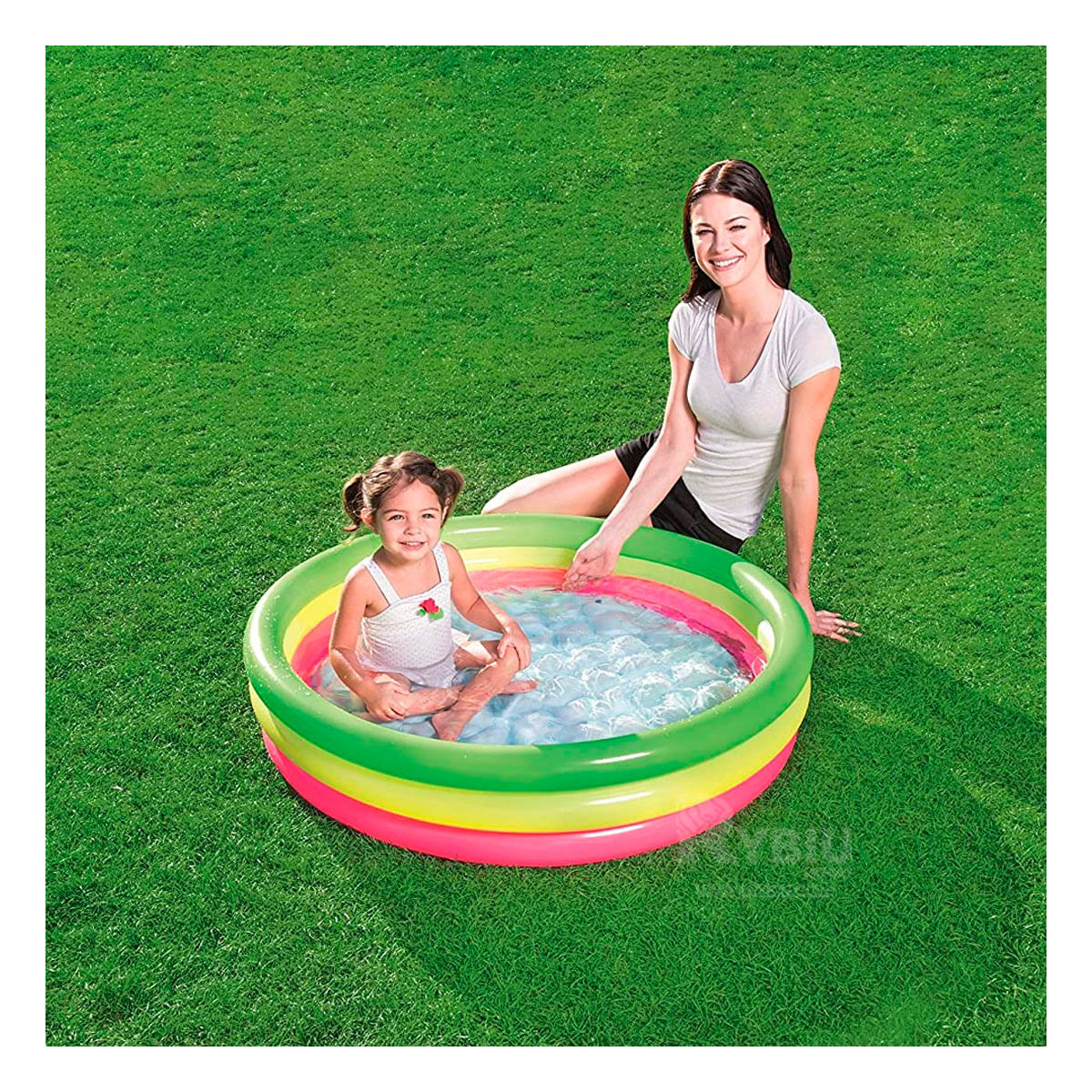 Piscina Modelo Llamativo Util en Tono Multicolor Y+Stickers