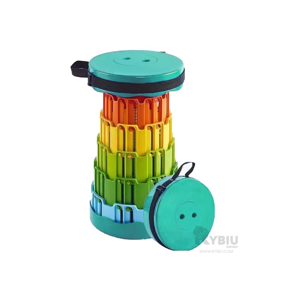 Silla Compacta de Colores con Base en Verde Y+Stickers Silla Compacta de Colores con Base en Verde Y+Stickers