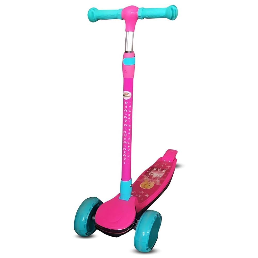Scooter para niños «FUNNY KIDS» con Equipo de Seguridad Fucsia