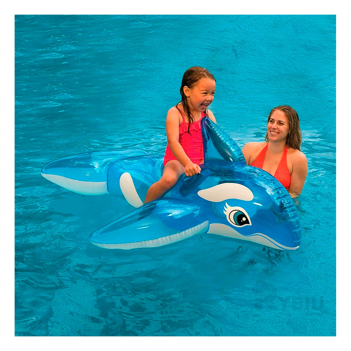 Flotador Ballena de Vinilo Resistente Color Azul