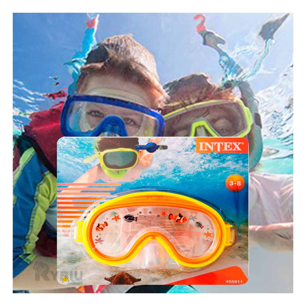 Lentes para Natacion de Pequeños de Casa Amarillo Y+Agendita