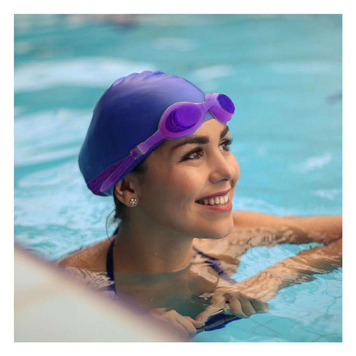 Lentes Ajustables de Natacion Morado Y+Papel de Regalo