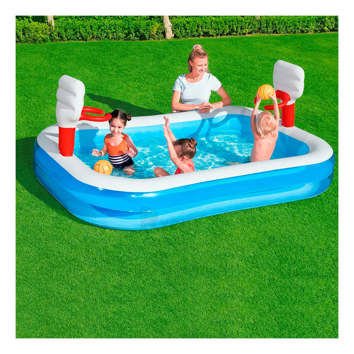 Juego para Entusiastas de Baloncesto en Piscina Y+Agendita