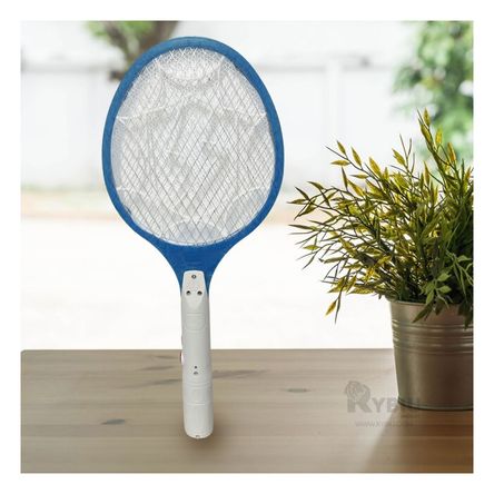 Raqueta Electrica en Color Azul Y+Stickers Raqueta Electrica en Color Azul Y+Stickers