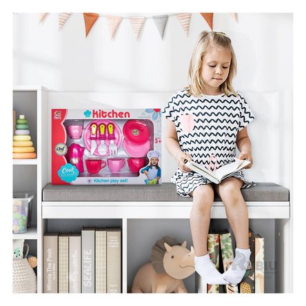 Juego Profesional de Cocina en Rosado Y+Stickers Juego Profesional de Cocina en Rosado Y+Stickers