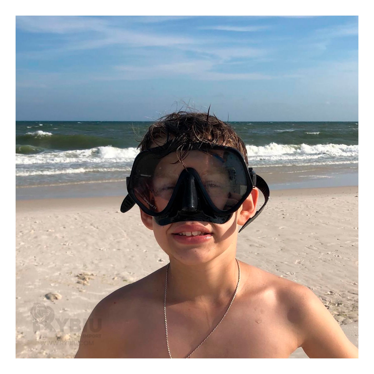 Lentes Increible para Mar y Buceo Negro Y+Papel de Regalo