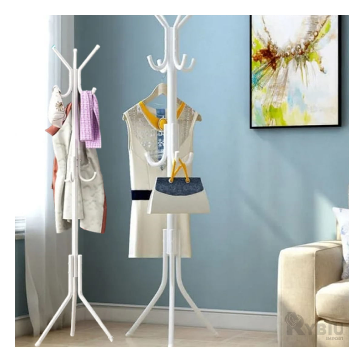 Perchera Dinamica y Multiusos Color Blanco Y+Papel de Regalo