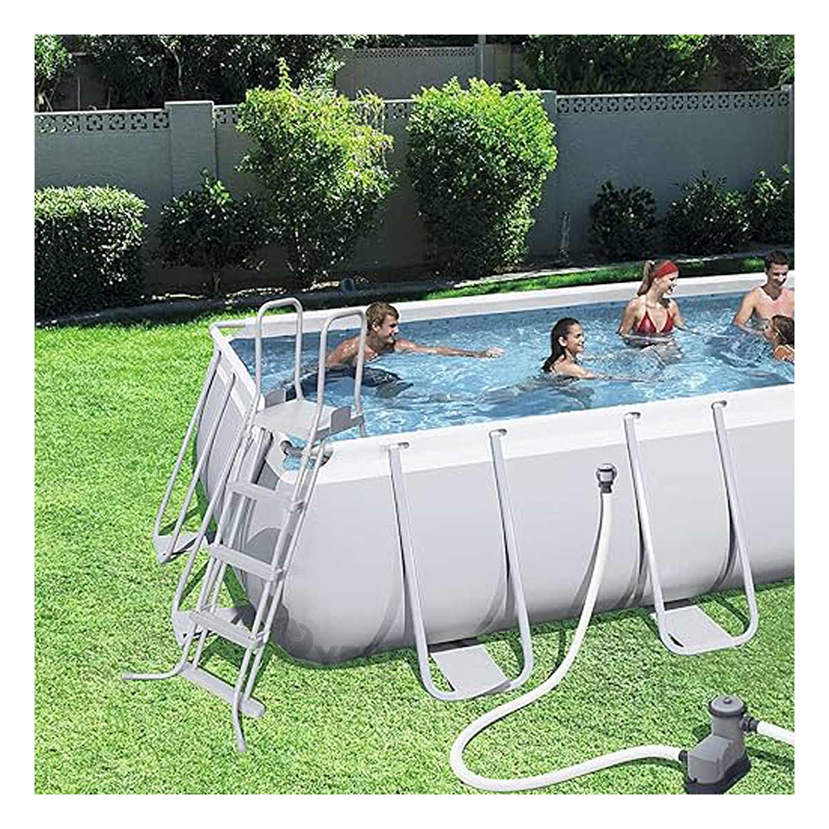 Piscina de Facil Armado en Color Plomo Y+Agendita