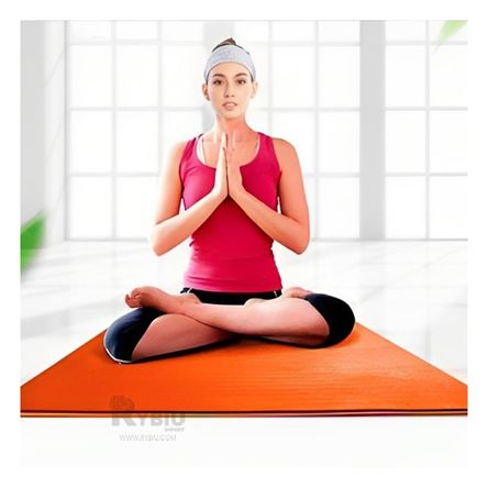 Mat de 10mm para Yoga Goma Eva de Color Anaranjado