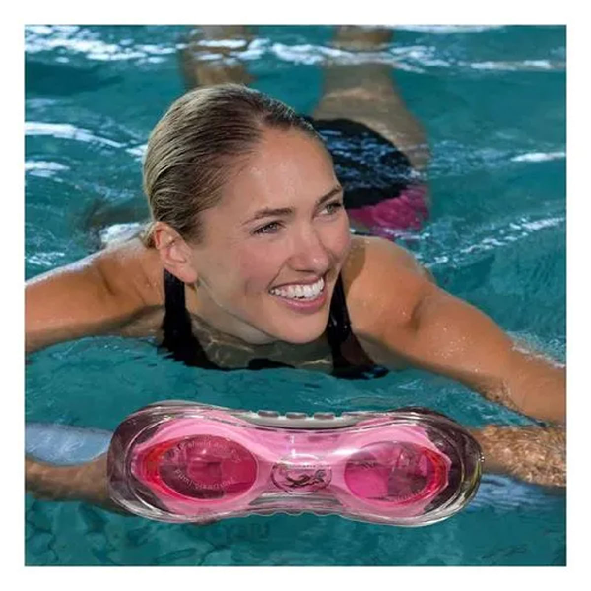 Lentes Ajustables de Natacion Color Rosado Y+Papel de Regalo