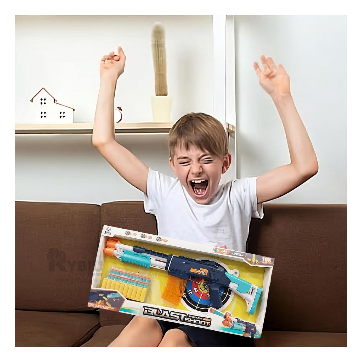 Lanzador de Dardos para Niños Multicolor Y+Stickers