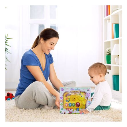 Piano de Kids de Plastico Amarillo Y+Papel de Regalo