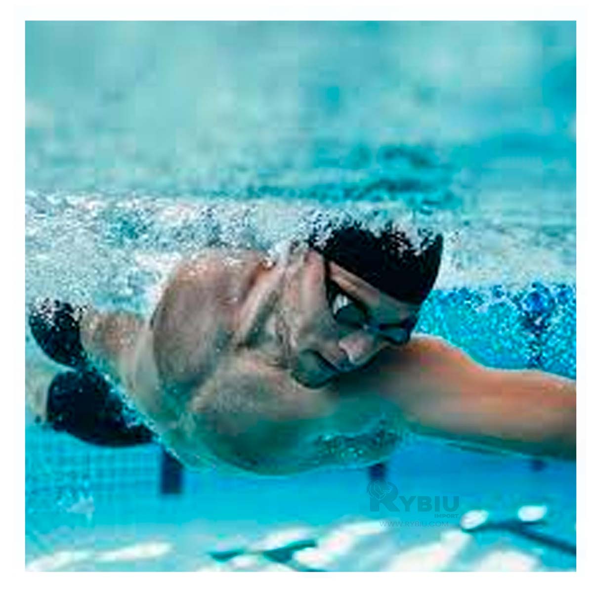 Lentes Comodas de Natacion en Color Negro