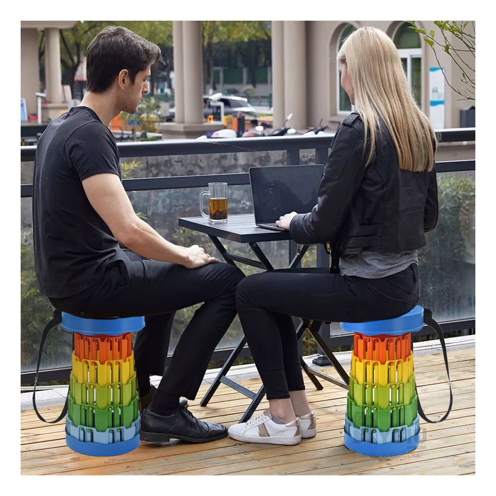 Silla Plegables 2 Seguros Portatiles Multicolor de Tapa Azul Silla Plegables 2 Seguros Portatiles Multicolor de Tapa Azul