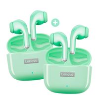 Audífonos Inalámbricos Lenovo LP40 PRO x2 Verde BT 5.1