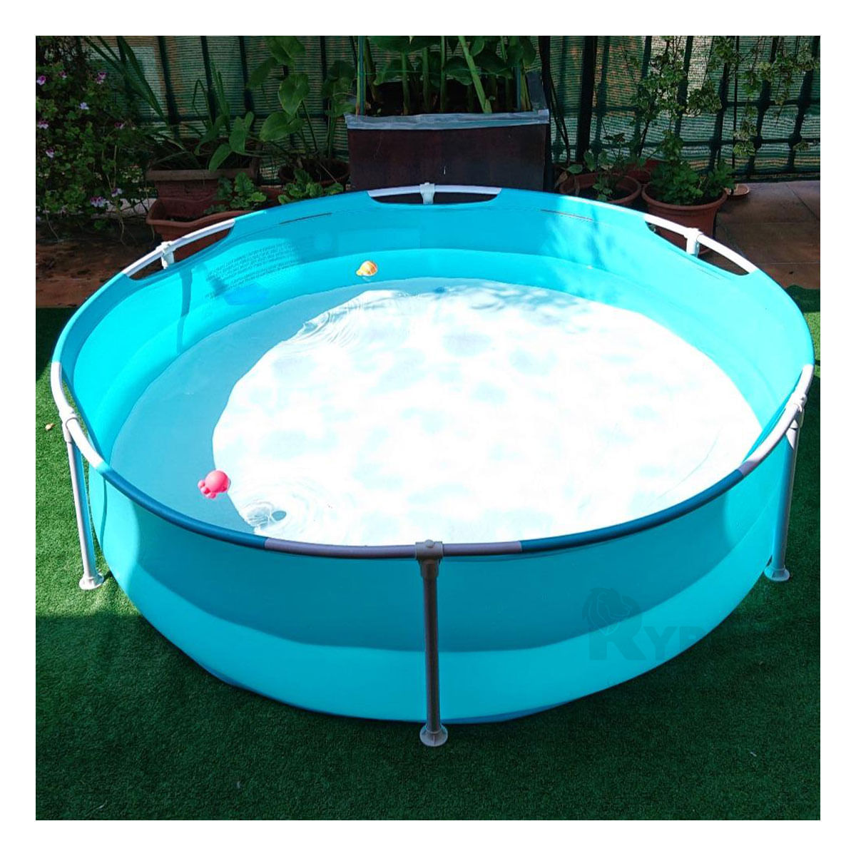 Piscina Resistente de Color Celeste Y+Papel de Regalo