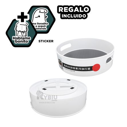 Plataforma Ligera para Condimentos Talla S Blanco Y+Stickers Plataforma Ligera para Condimentos Talla S Blanco Y+Stickers