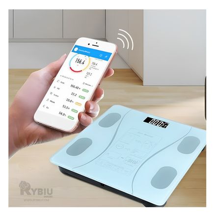 Medidor de Peso con Bluetooth en Blanco Y+Post-it adhesivos Medidor de Peso con Bluetooth en Blanco Y+Post-it adhesivos