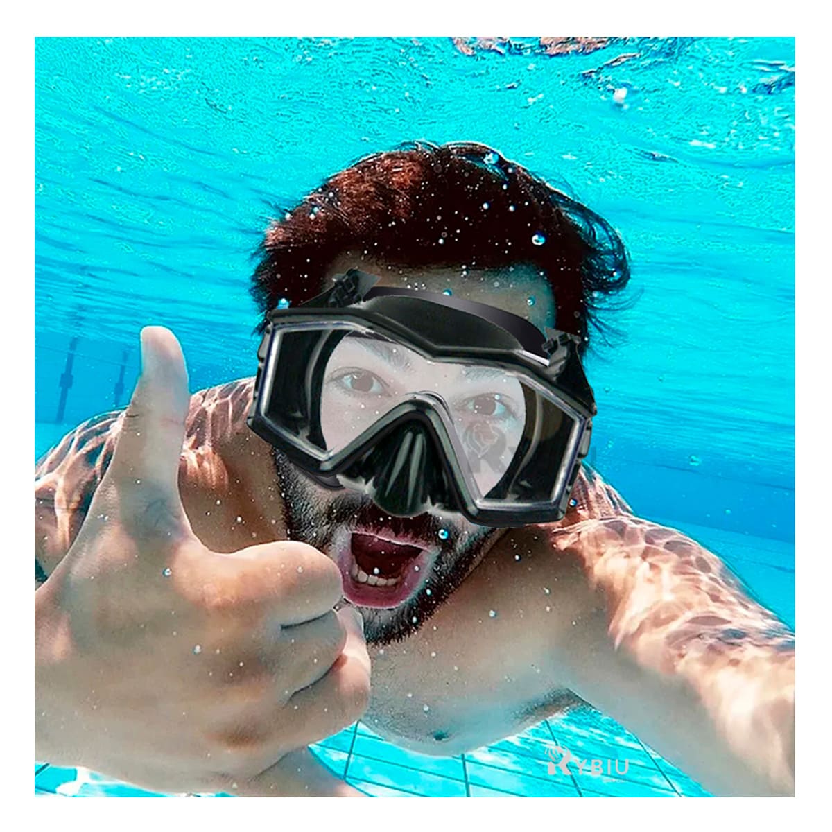 Lentes de Natacion para los Pequeños de Casa en Color Negro