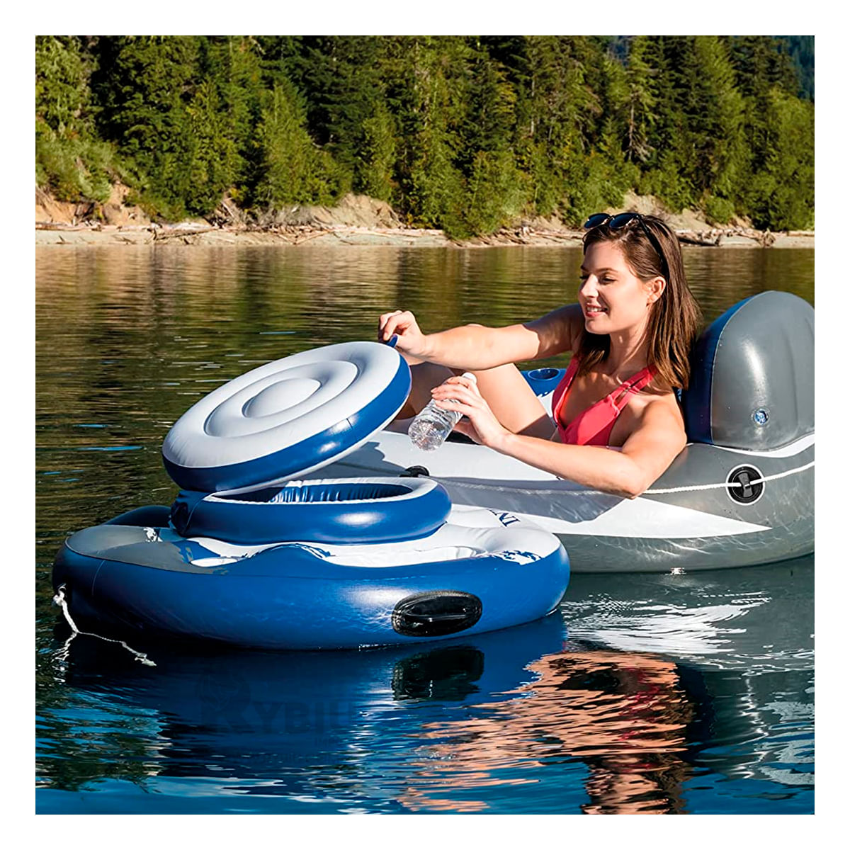 Porta Vaso Flotante Grande para Piscina de 89 cm Multicolor