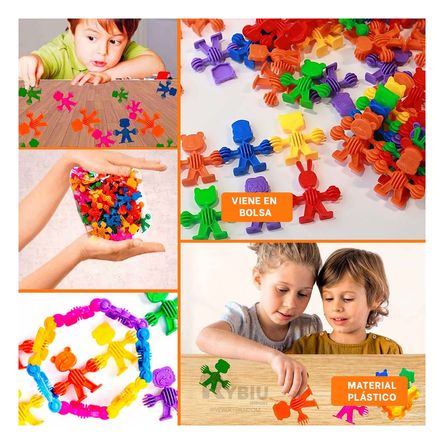 Muñecos Armables para Niños Multicolor Y+Post-it adhesivos Muñecos Armables para Niños Multicolor Y+Post-it adhesivos