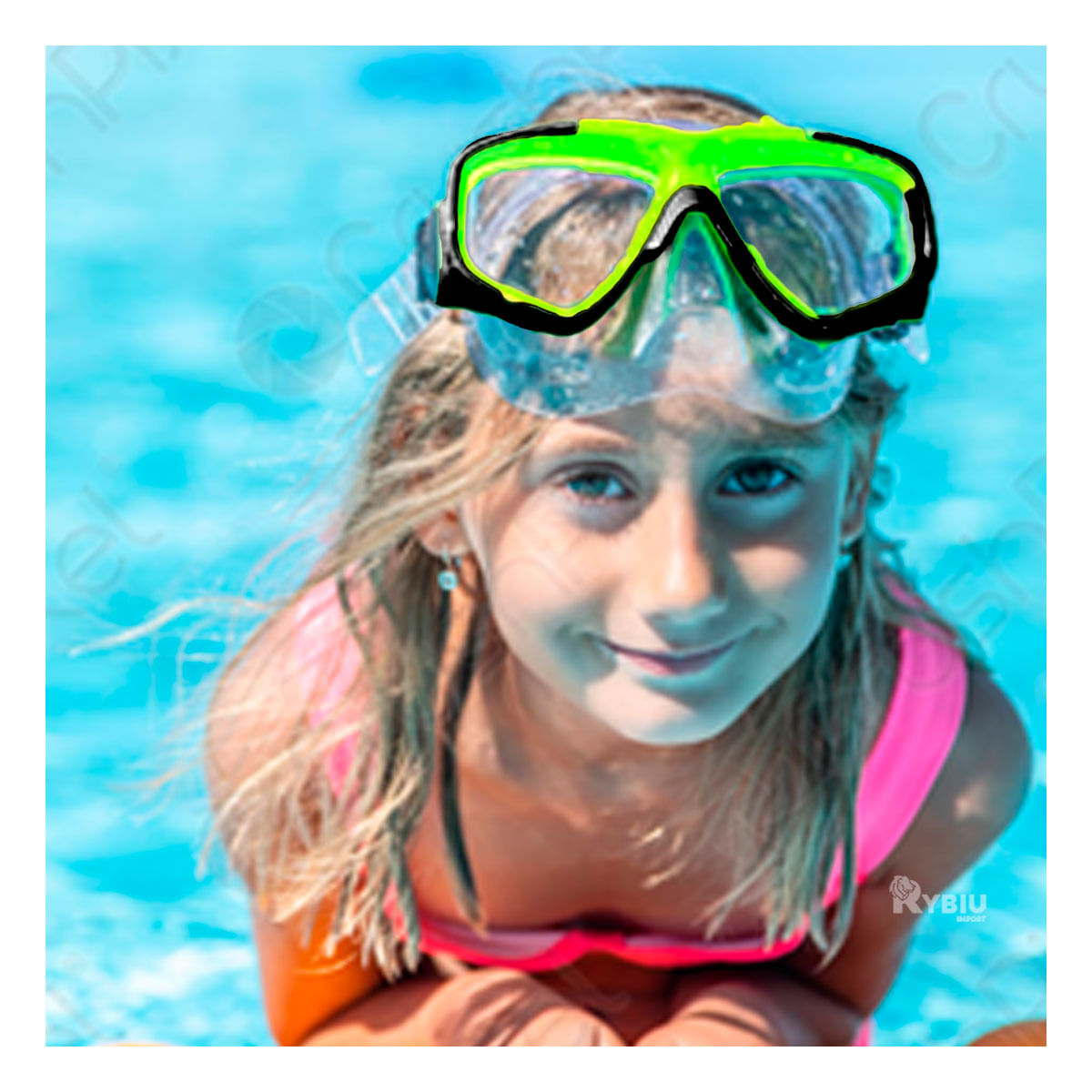 Set Profesional de Natacion Util en Color Verde