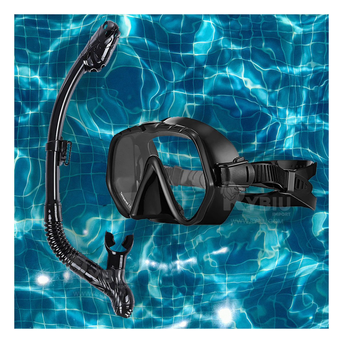 Set Completo Ideal para Aguas Profundas en Negro Y+Stickers