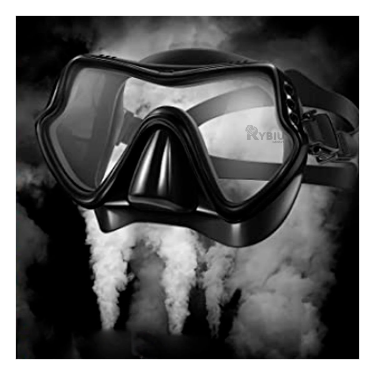 Set de Buceo con Mascara y Snorkel Negro Y+Papel de Regalo