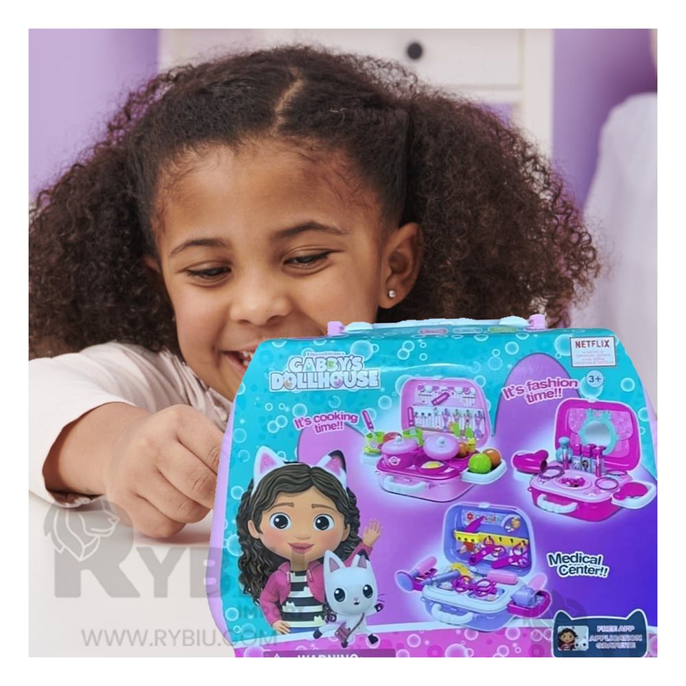 Set de Cocina con Personaje en Lonchera para Niñas en Lila Set de Cocina con Personaje en Lonchera para Niñas en Lila