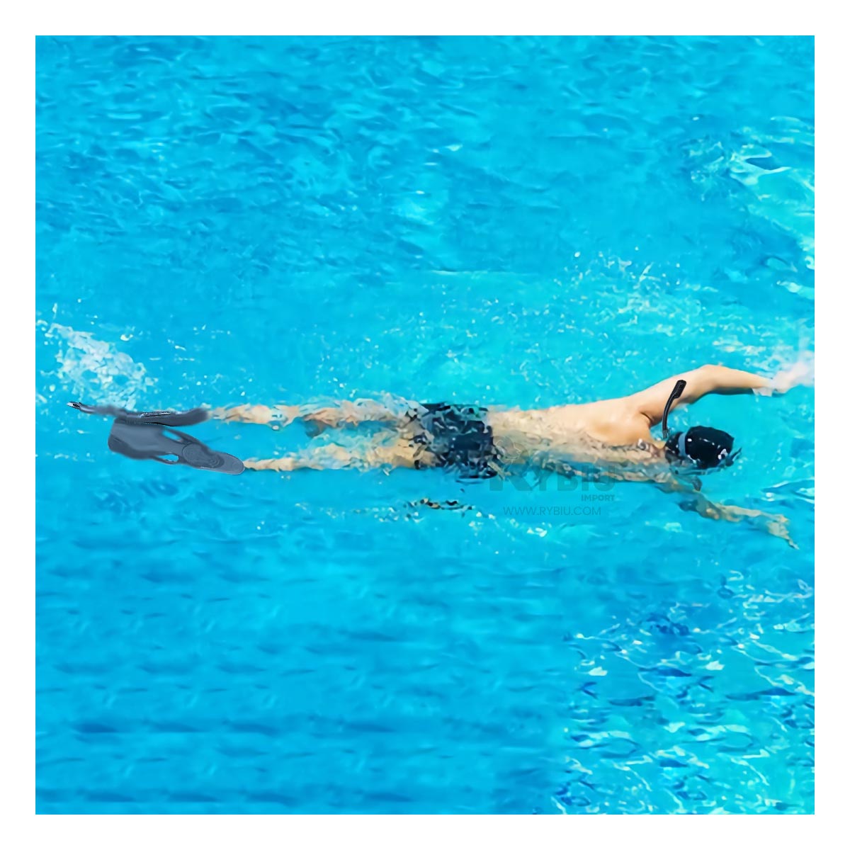 Set de Equipo para Bucear en Tono Negro Y+Stickers