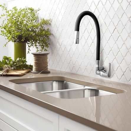 Llave de lavadero con pico flexible portofino vainsa