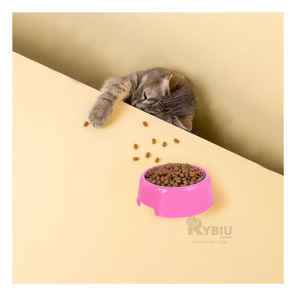 Plato Pet Redondo para Mascotas Mediano Color Rosado Plato Pet Redondo para Mascotas Mediano Color Rosado