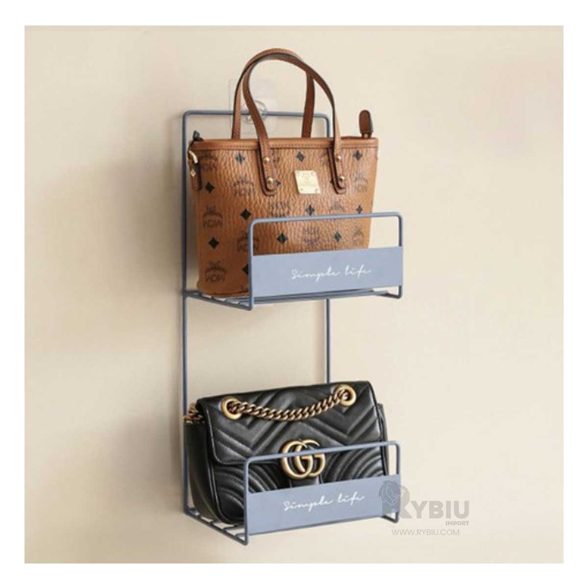 Organizador de Doble Nivel para Bolsos Azul Y+Stickers