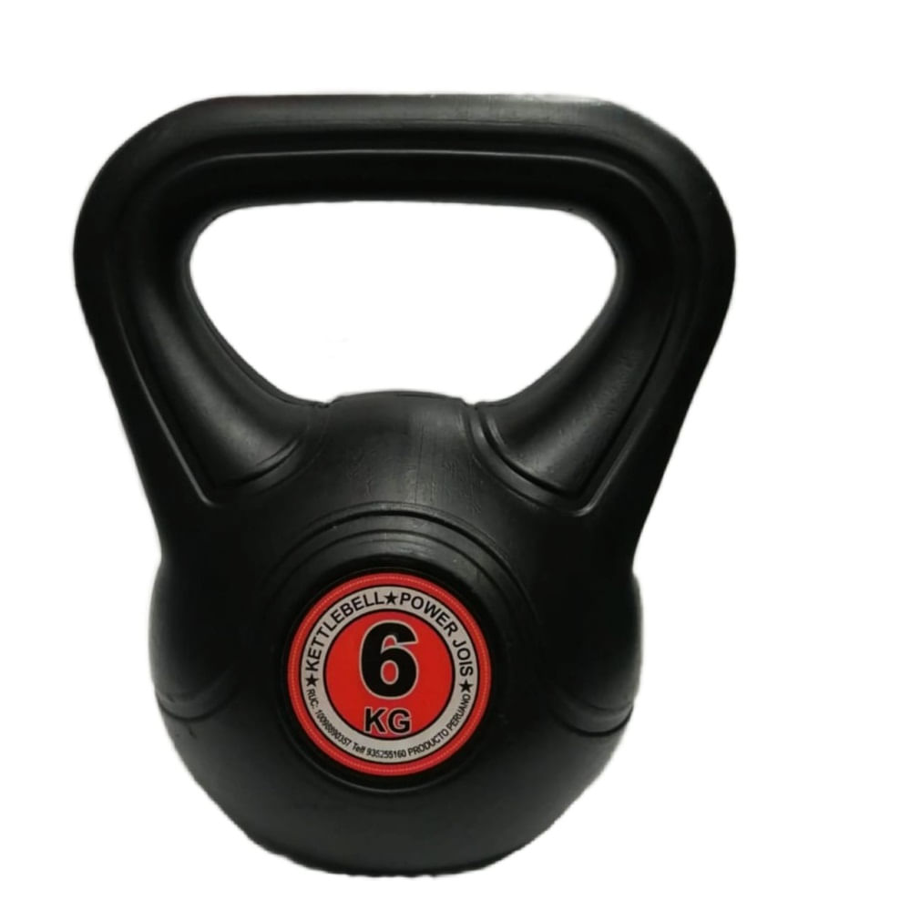 Pesa Rusa 6kg Kettlebell Negro