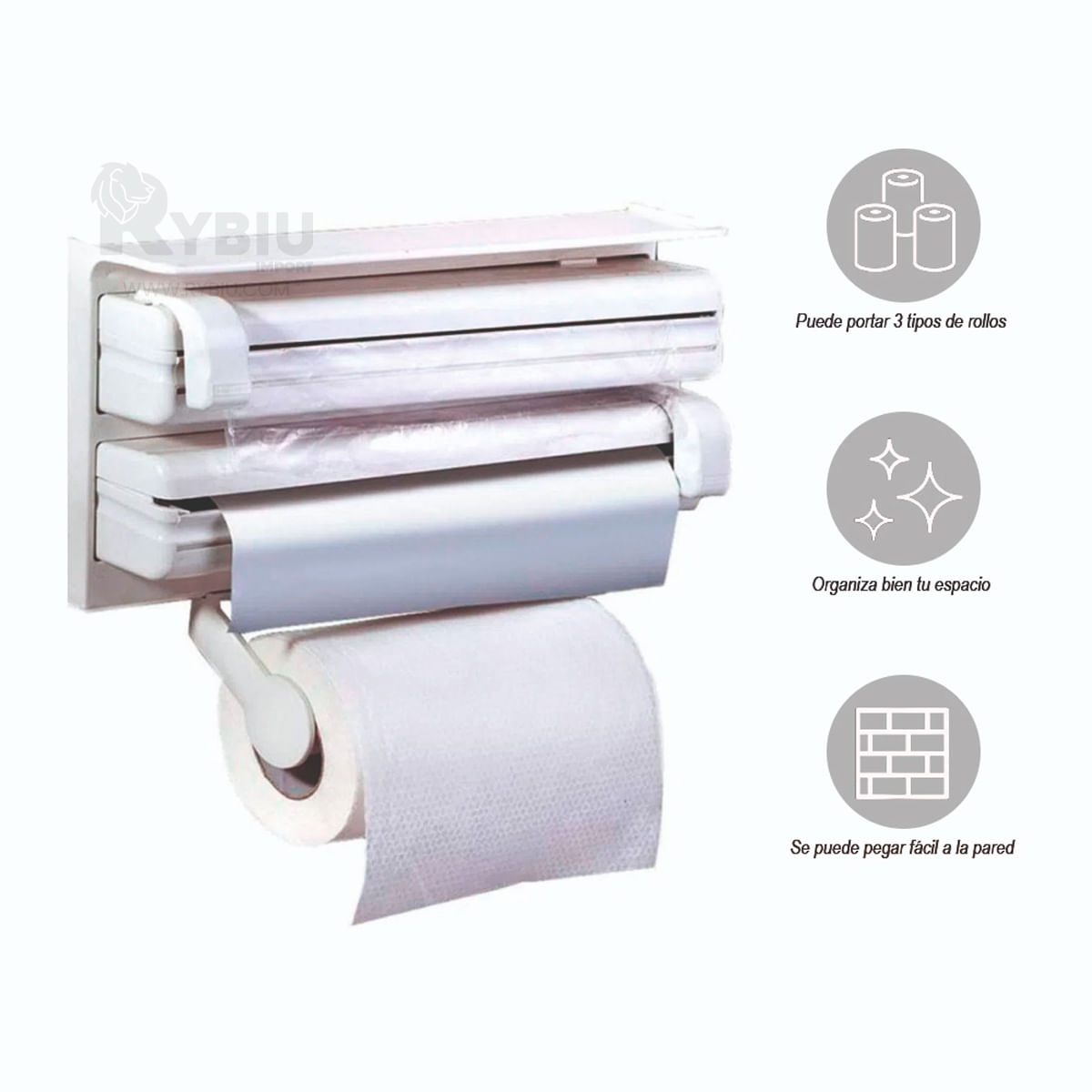 Organizador de Rollos 3 en 1