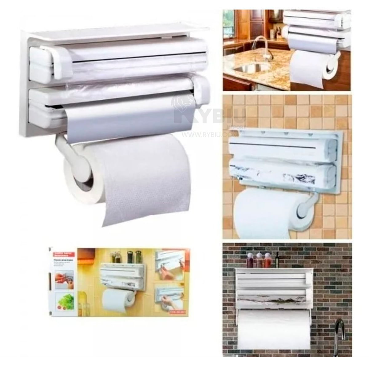 Organizador Pared 3 Rollos en 1
