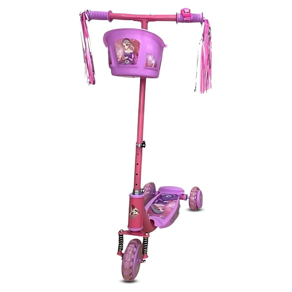 Scooter para niños «FUNNY RIDE»con Equipo de Seguridad Rosa