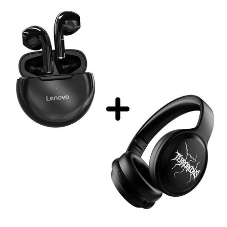 Audifono Inalambrico G06 Negro + Audífonos LENOVO HT38 Negro BT 5.0 Audifono Inalambrico G06 Negro + Audífonos LENOVO HT38 Negro BT 5.0